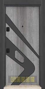 D 09 Сив дъб антрацит с пасивна дръжка